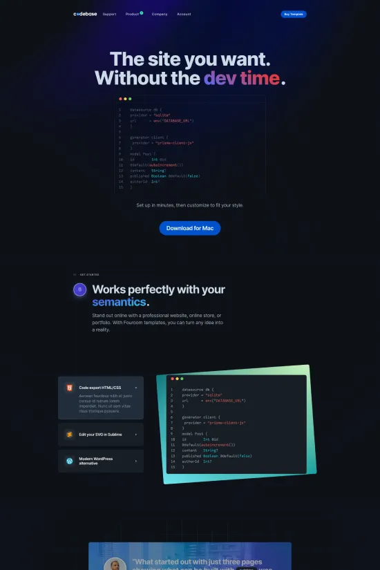 Dark Theme Gradient Creative Portfolio
