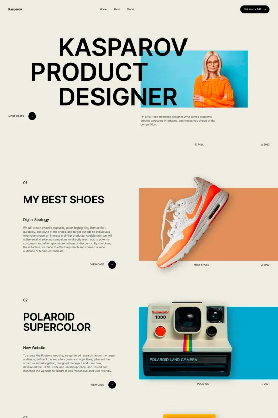 Bold Black and Orange Tan Creative Agency Webflow website template