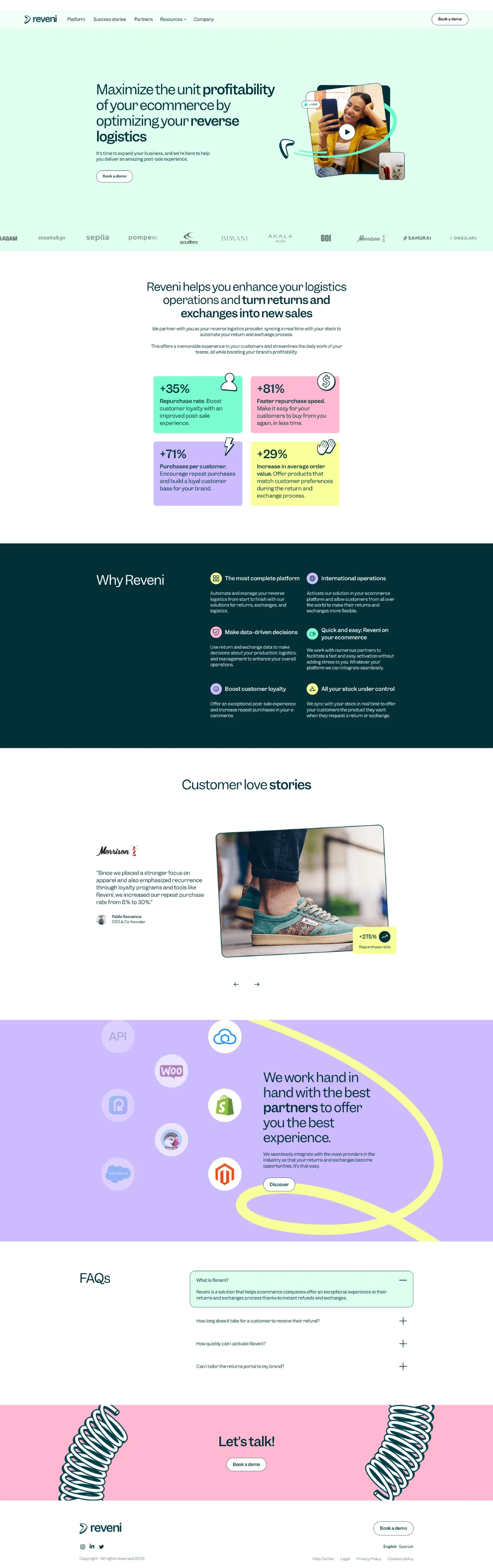Modern Webflow E-commerce site example