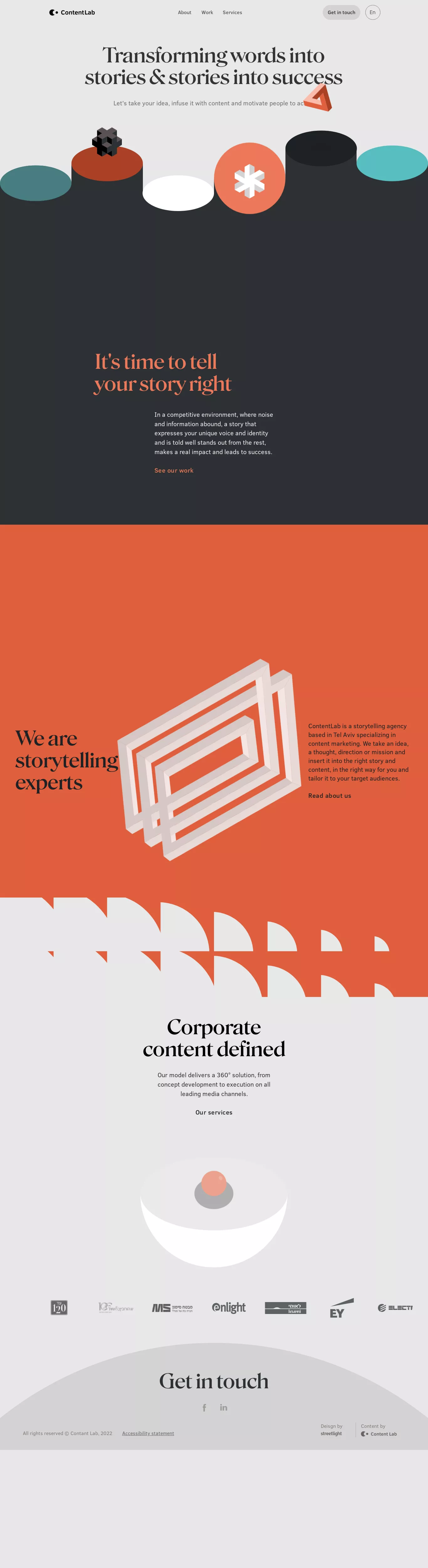 Modern Minimal Geometric Marketing Webflow website example