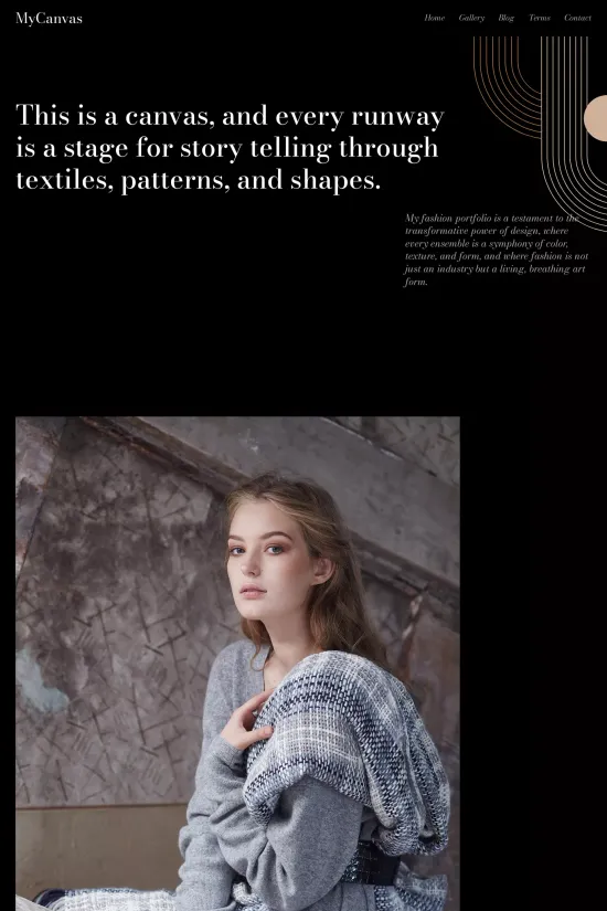 Fashion Dark Minimalistic Webflow Website Template