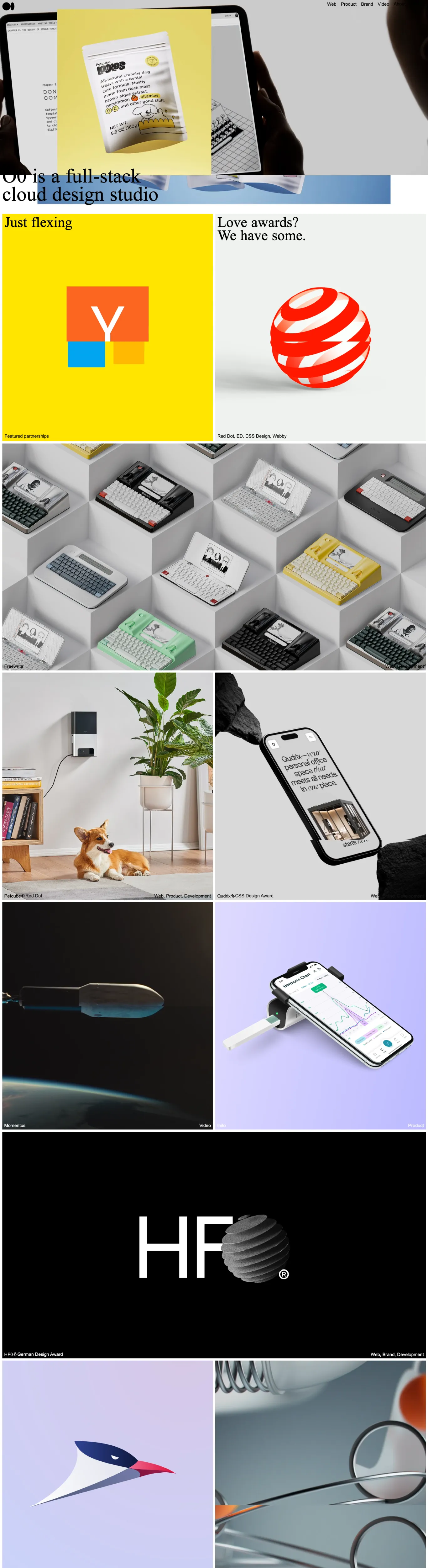 Modern Sans-serif Design Webflow website example