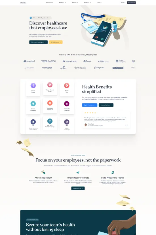 Modern Healthcare Webflow Website Example