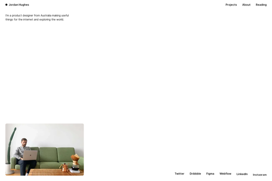 Sleek one-page Portfolio Webflow cloneable