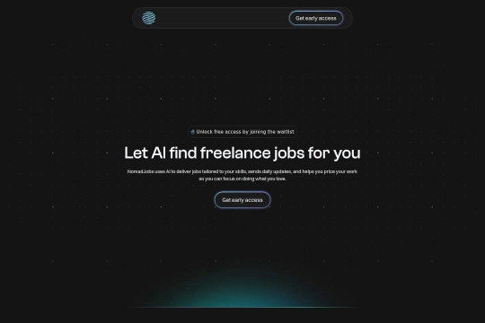 NomadJobs AI job matching Webflow cloneable