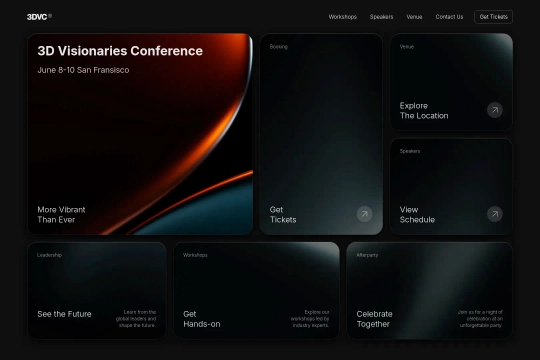 Events Conference Webflow cloneable