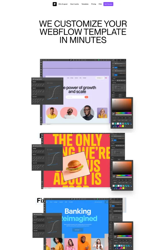 Webflow Purple Sans-serif Modern Web Design Site Example