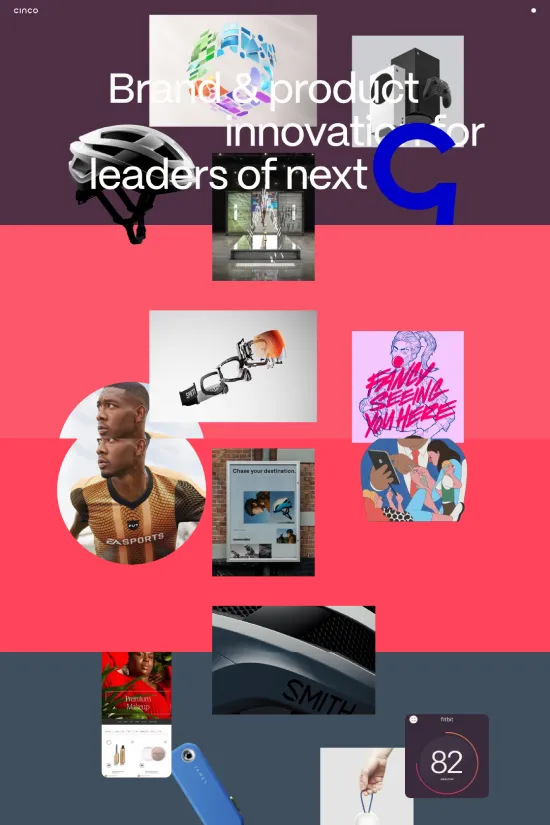 Modern Red Sans-serif Grid Layout Webflow website example