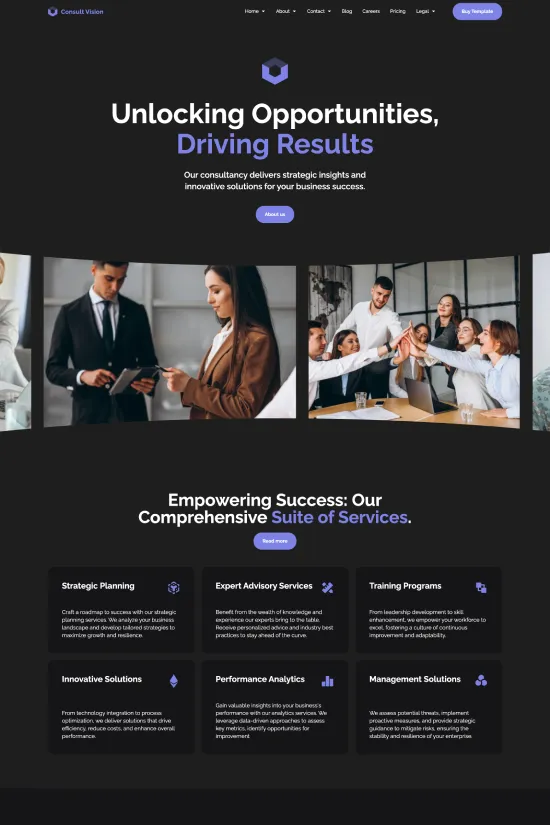 Cutting-Edge Blue Modern Webflow Website Template