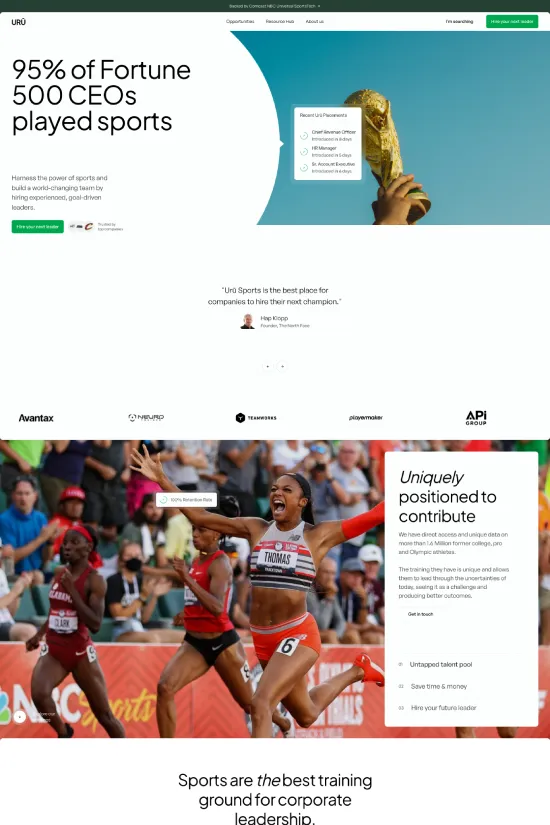 Professional Modern Green Webflow HR Site Example