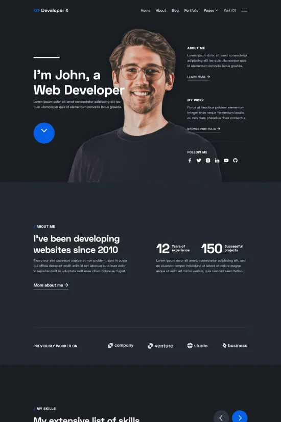 Technology Black Modern Webflow website template