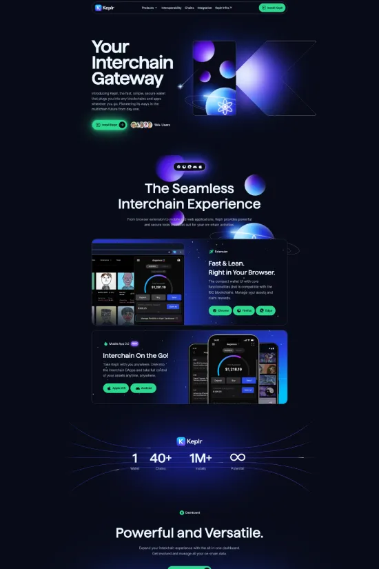 Modern Blue Sans-serif Technology Webflow website example