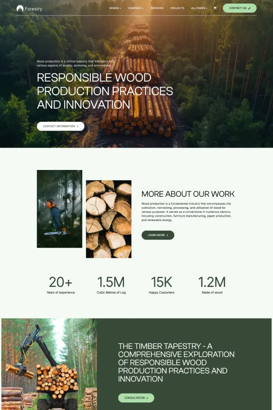 Nature-Inspired Green Eco Webflow website template