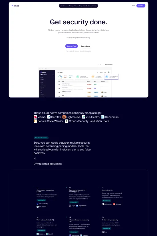 Minimalist Cybersecurity Dark Blue Webflow website example