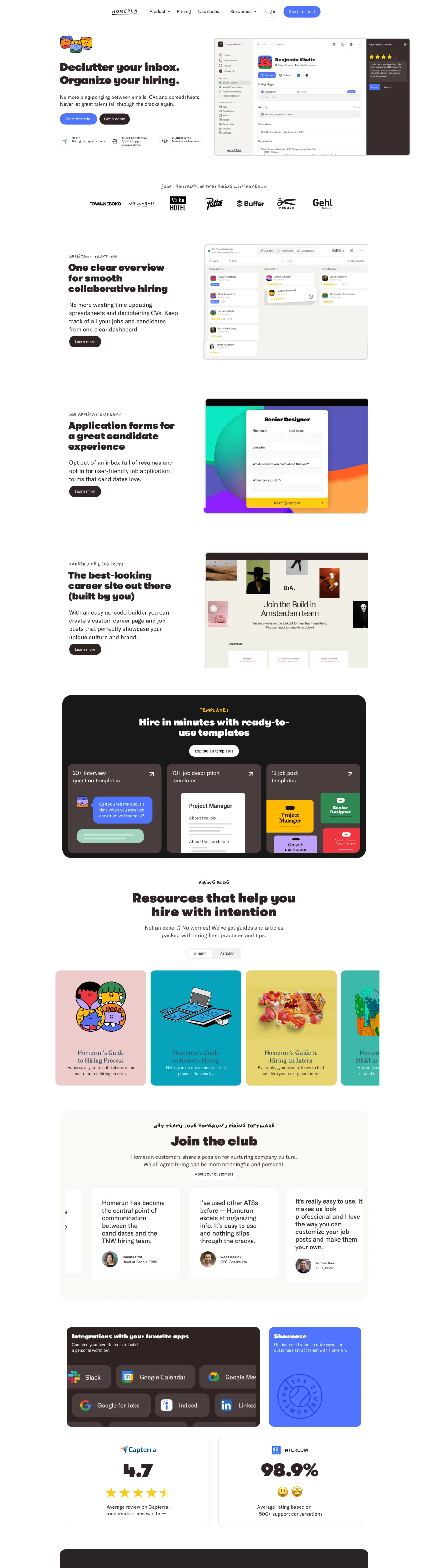 Minimalistic Yellow Sans-serif Human Resources Webflow Website Example