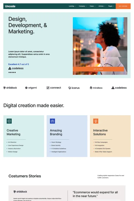 Innovative Blue Modern IT Company Webflow website template