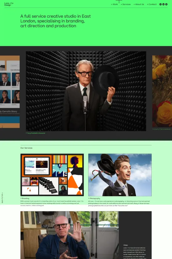 Modern Black Sans-serif Creative Webflow website example