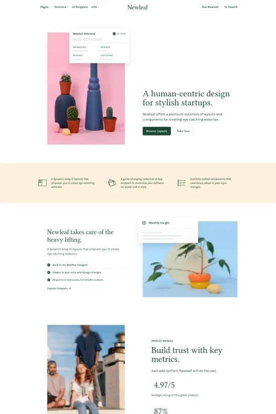 Sophisticated Tech Green Webflow Website Template