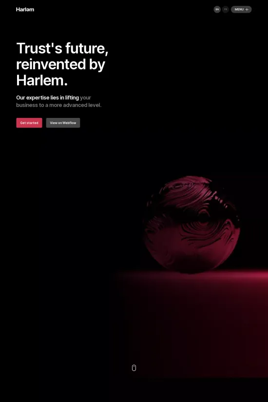 Technology Dark Modern Webflow Consulting website template