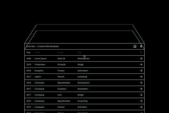 Retro Portfolio Mouse Interaction Webflow cloneable