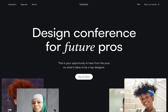 Design conference Webflow cloneable