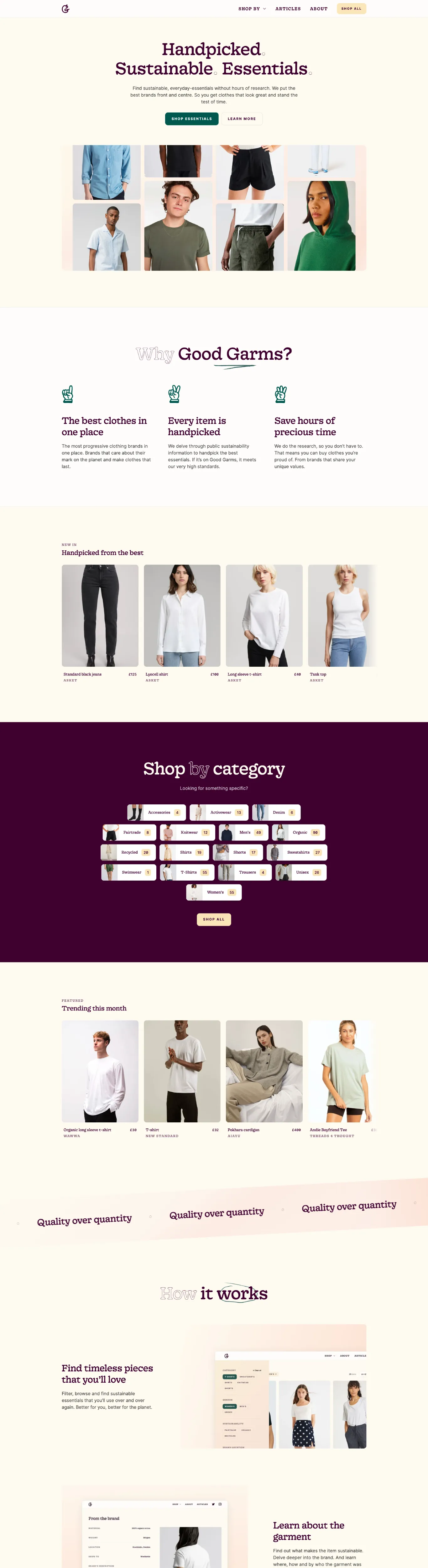 Fashion Webflow Website Example - Pink Sans-serif Clean User-friendly