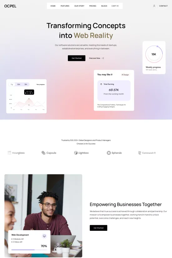 Business Technology Modern Webflow Website Template