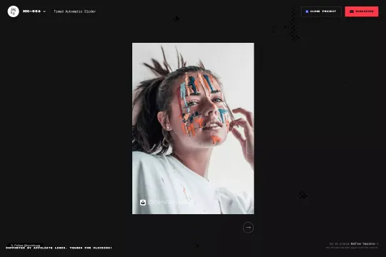 Timed Automatic Slider Webflow cloneable