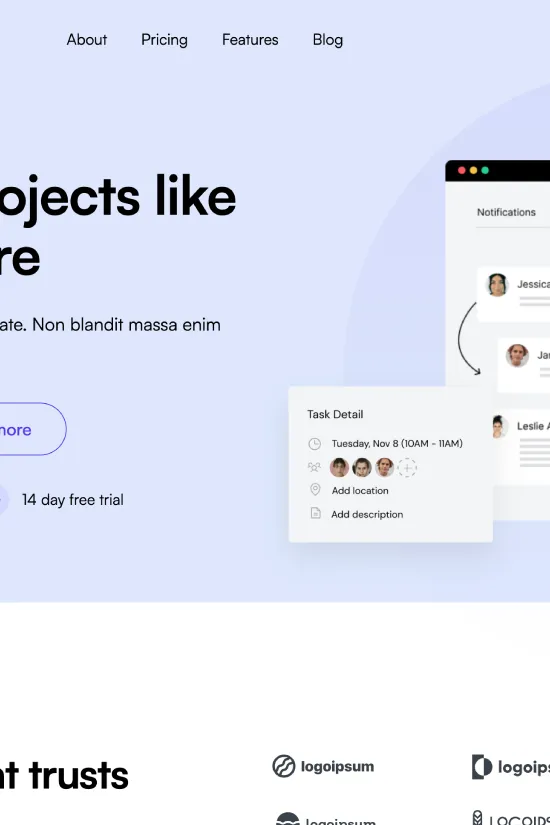 Technology Clean White Project Management Webflow Website Template