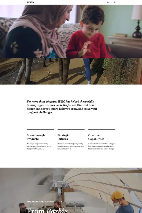 Minimalist Webflow site example Design and Innovation