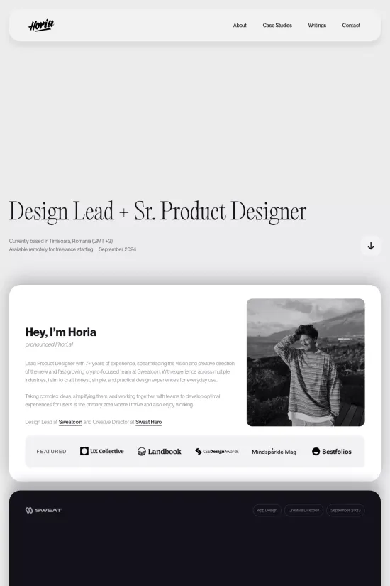 Modern Minimalist Webflow Design Example