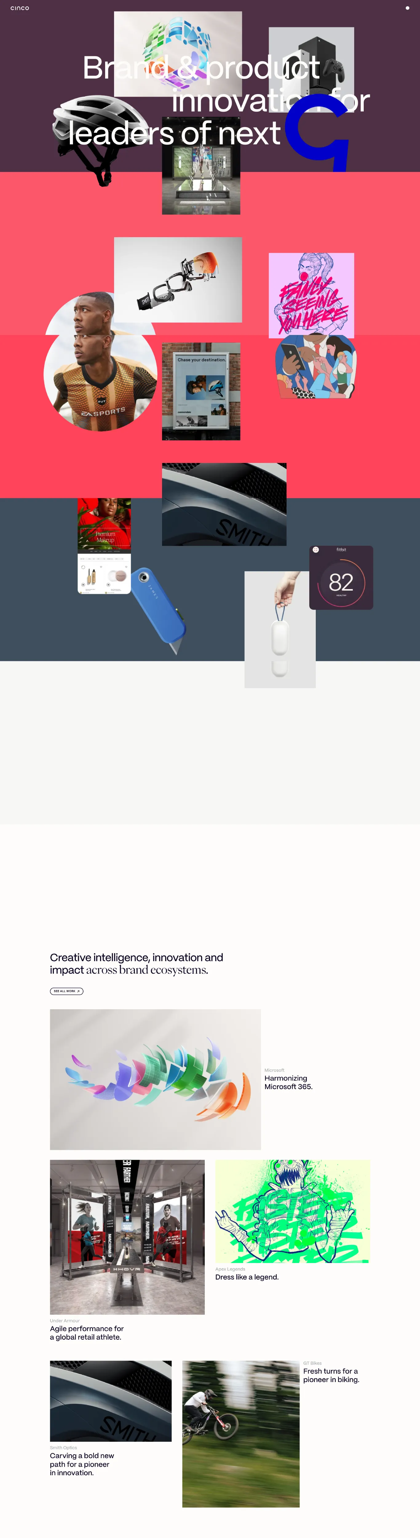 Modern Red Sans-serif Grid Layout Webflow website example