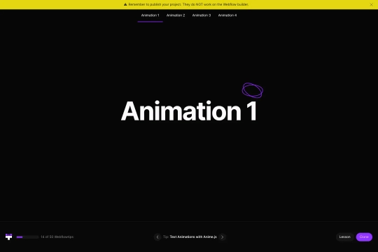 Letter Loading Anime.js Animations Webflow cloneable