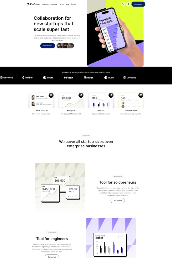 Marketing Technology Modern Webflow Website Template