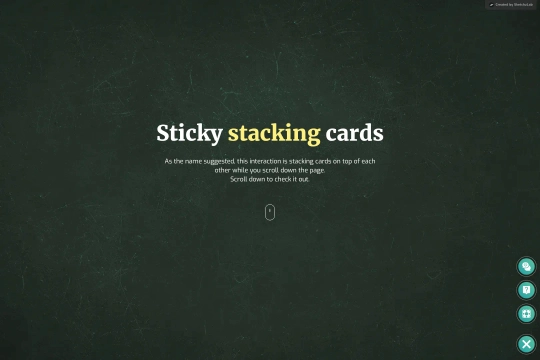 Stacking Sticky Cards on Scroll Webflow cloneable