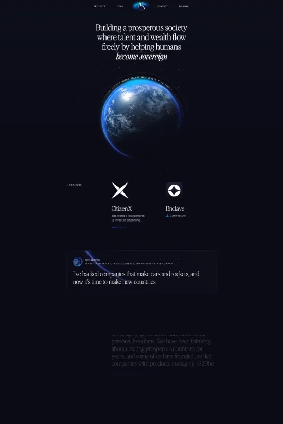 Modern Technology Webflow website example