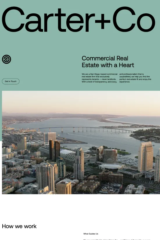 Minimalist Teal Webflow Real Estate Website Example
