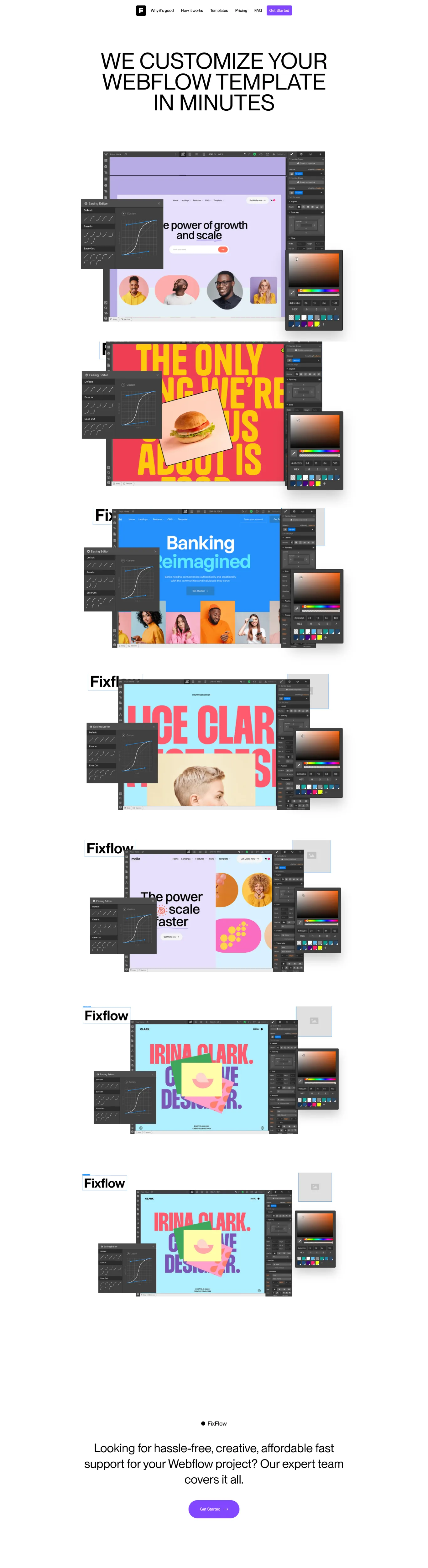 Webflow Purple Sans-serif Modern Web Design Site Example