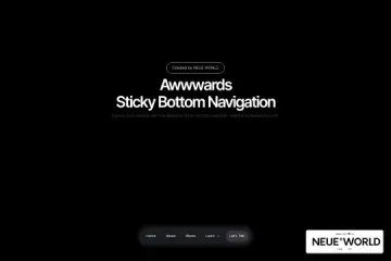 Sticky Bottom Navigation