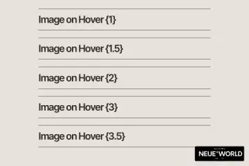 Image on Text Hover