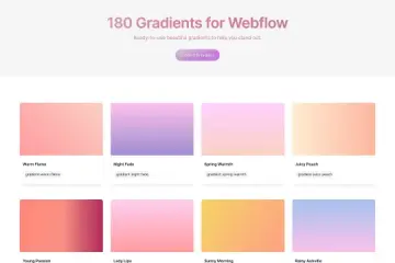 180 Pre-designed Gradients