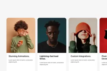 Horizontal Cards Design