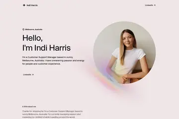Indi Harris Portfolio Template