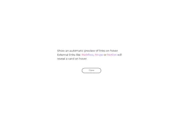 Link site screenshot preview hover