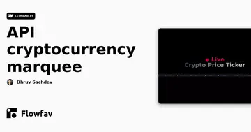 API cryptocurrency marquee