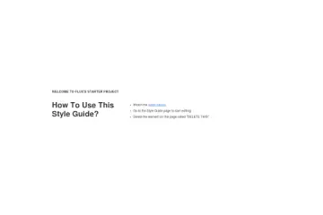 Flux Starter Style Guide