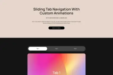 Tab Navigation Animations