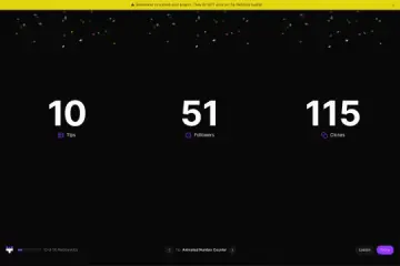 PureCounter.js Animated Number Counter