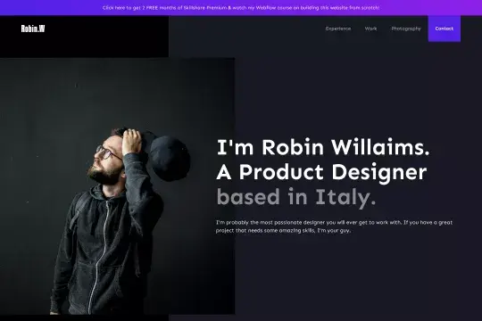 Product Designer portfolio template