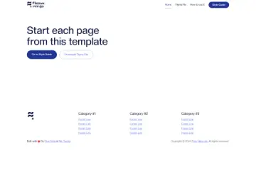 Flow Ninja Starter Styleguide preview